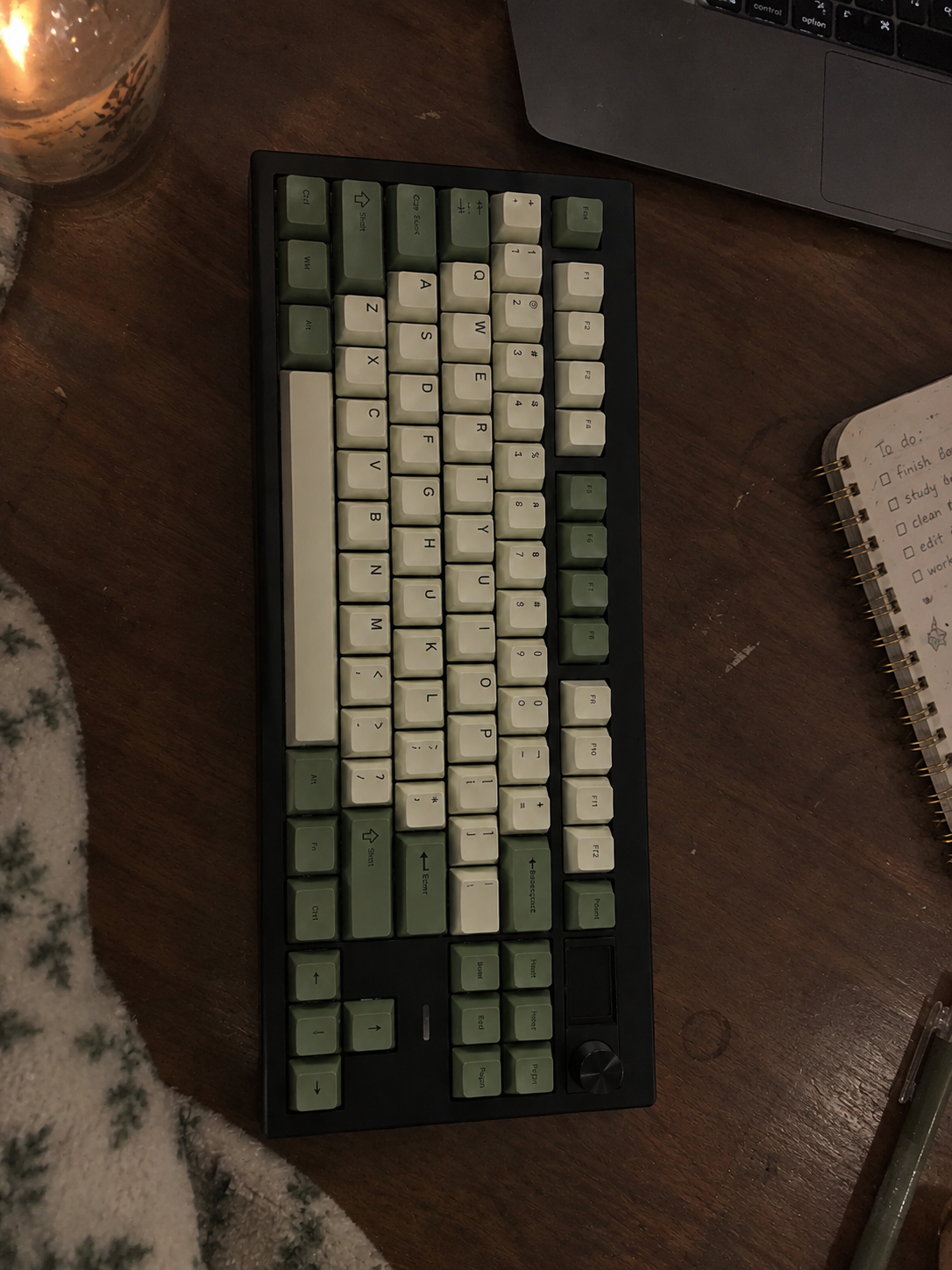 Forest 96, a custom keyboard built by the KeebsforWater team